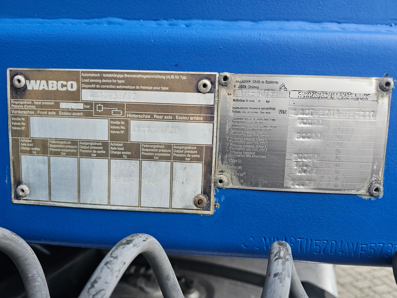 Tieflader Auflieger Langendorf SATUE 50/52