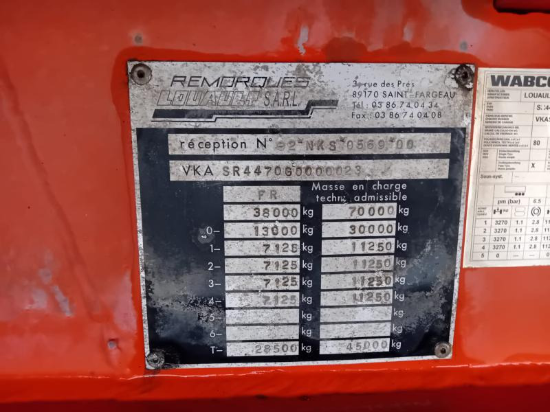 Tieflader Auflieger Louault