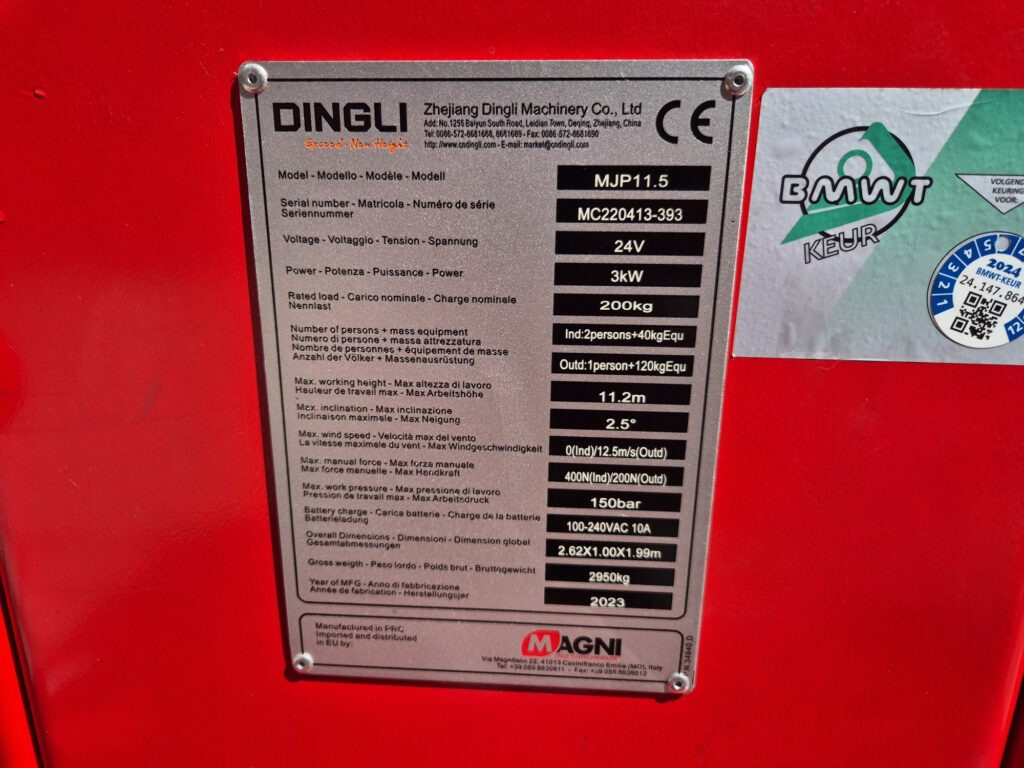 Arbeitsbühne MAGNI MJP 11.5