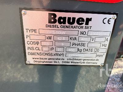 Stromgenerator BAUER GFS-50 62.5 kVA (Unused): das Bild 5