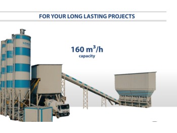 SEMIX Stationary Concrete Batching Plant 160 m³/h - Betonmischanlage