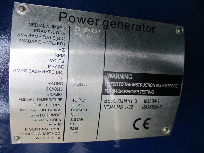 Stromgenerator Diversen Fuji Galaxy FD-110 , New Diesel generator , 110 KVA , 3 Phase , 5 pieces in stock: das Bild 12