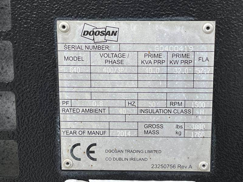 Stromgenerator Doosan G 40: das Bild 2