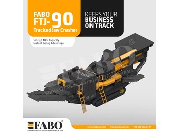 Mobile Brechanlage FABO FTJ-90 Tracked Jaw Crusher: das Bild 1