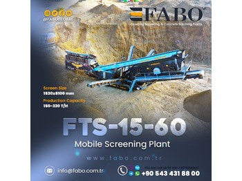Mobile Brechanlage FABO FTS 15-60 Mobile Screening Plant | Tracked Screening Plant | Ready In Stock: das Bild 1