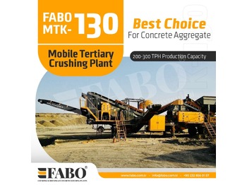 Mobile Brechanlage FABO MTK-130 MOBILE CRUSHING & SCREENING PLANT – SAND MACHINE: das Bild 1
