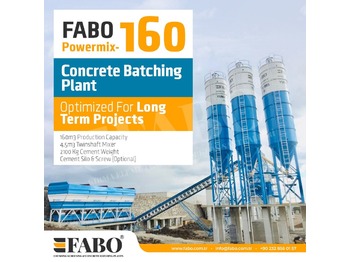 Betonmischanlage FABO POWERMIX-160 STATIONARY CONCRETE BATCHING PLANT: das Bild 1