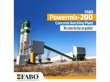 Betonmischanlage FABO POWERMIX-200 STATIONARY CONCRETE BATCHING PLANT: das Bild 1