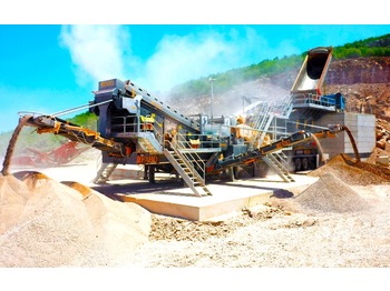 Mobile Brechanlage FABO PRO-150 MOBILE CRUSHING SCREENING PLANT WITH WOBBLER FEEDER: das Bild 1