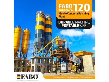 Betonmischanlage FABO TURBOMİX 120 NEW DESIGN MOBILE CONCRETE BATCHING PLANT IN ALL CAPACITIES: das Bild 1