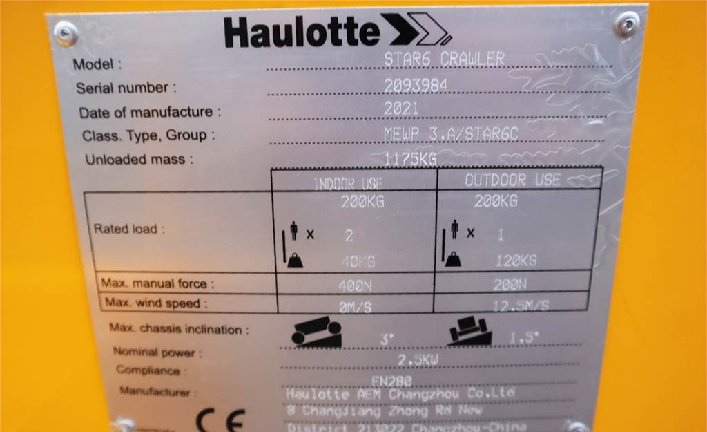 Gelenkarmbühne Haulotte STAR 6 CRAWLER Valid inspection, *Guarantee! Non M: das Bild 6