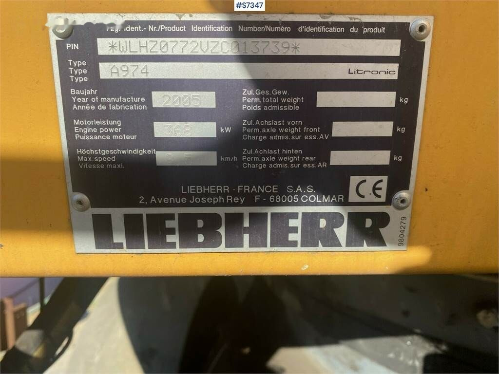 Kettenbagger Liebherr A974 B: das Bild 7