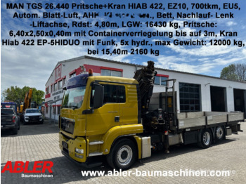 Mobilkran MAN TGS 26.440 Pritsche+Kran Hiab 422 Containerverriegelung Klima: das Bild 1