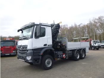 LKW mit Arbeitsbühne Mercedes Arocs 3333 6x6 + Hiab XS288 EP-5 HiPro + manlift: das Bild 1