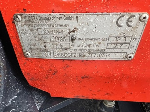 Minibagger KUBOTA KX 018-4