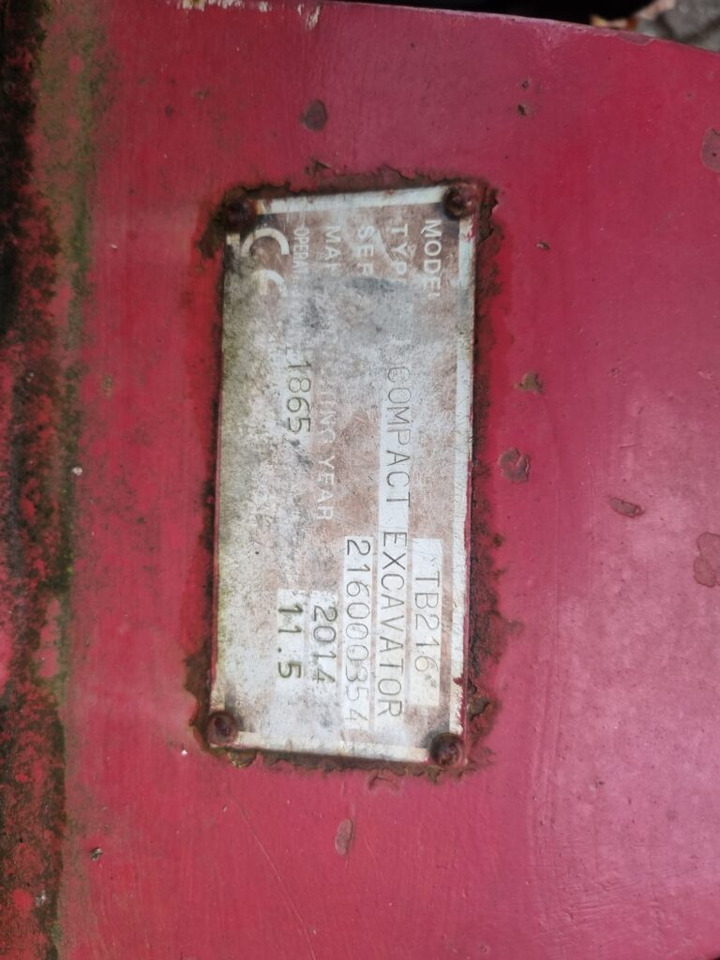 Minibagger TAKEUCHI TB216 minidigger