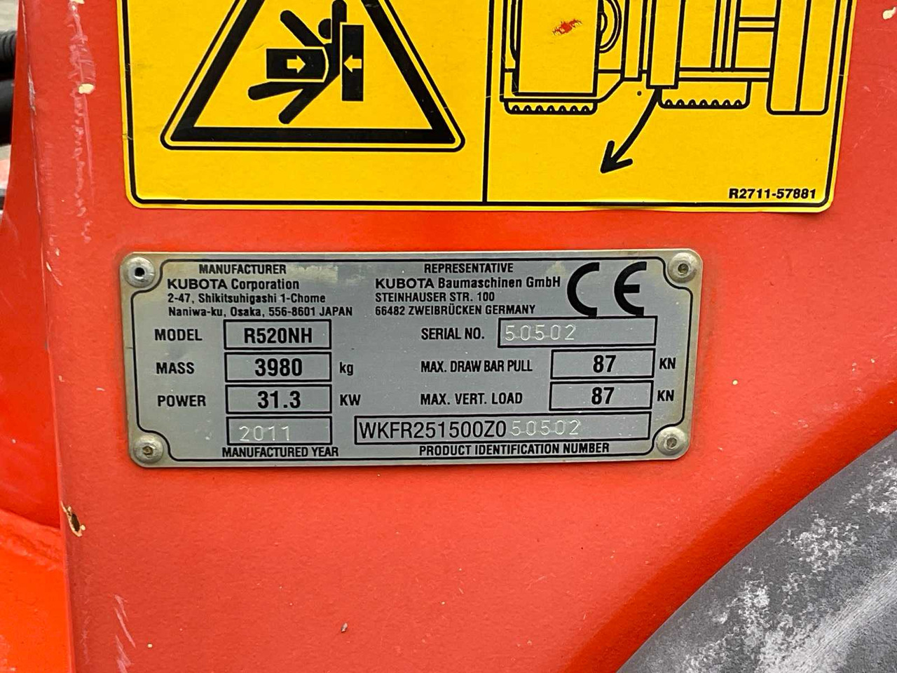 Radlader 2011 KUBOTA R520NH SHOVEL