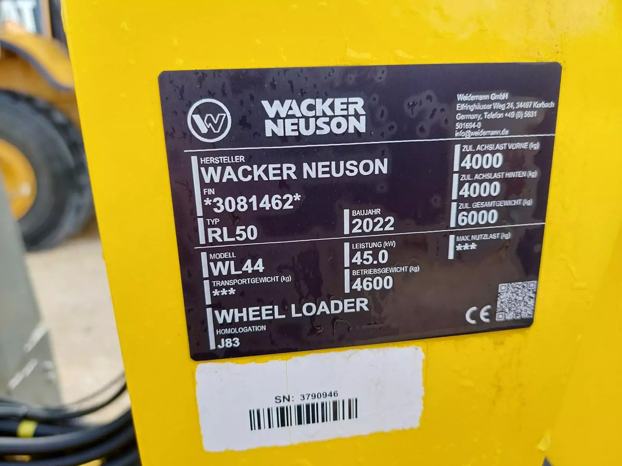 Radlader 2022 Wacker Neuson WL 44