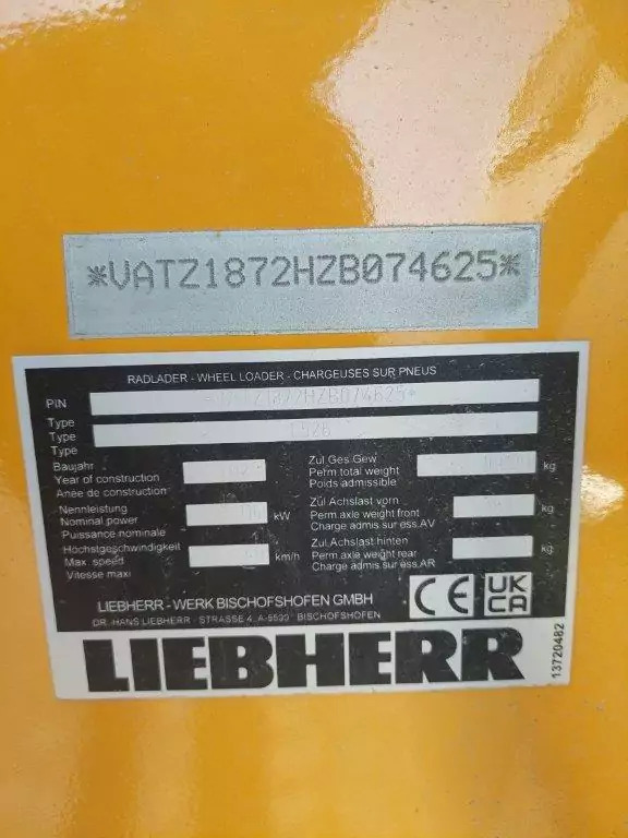 Radlader 2023 Liebherr L 526 Stereo G8.0-D V