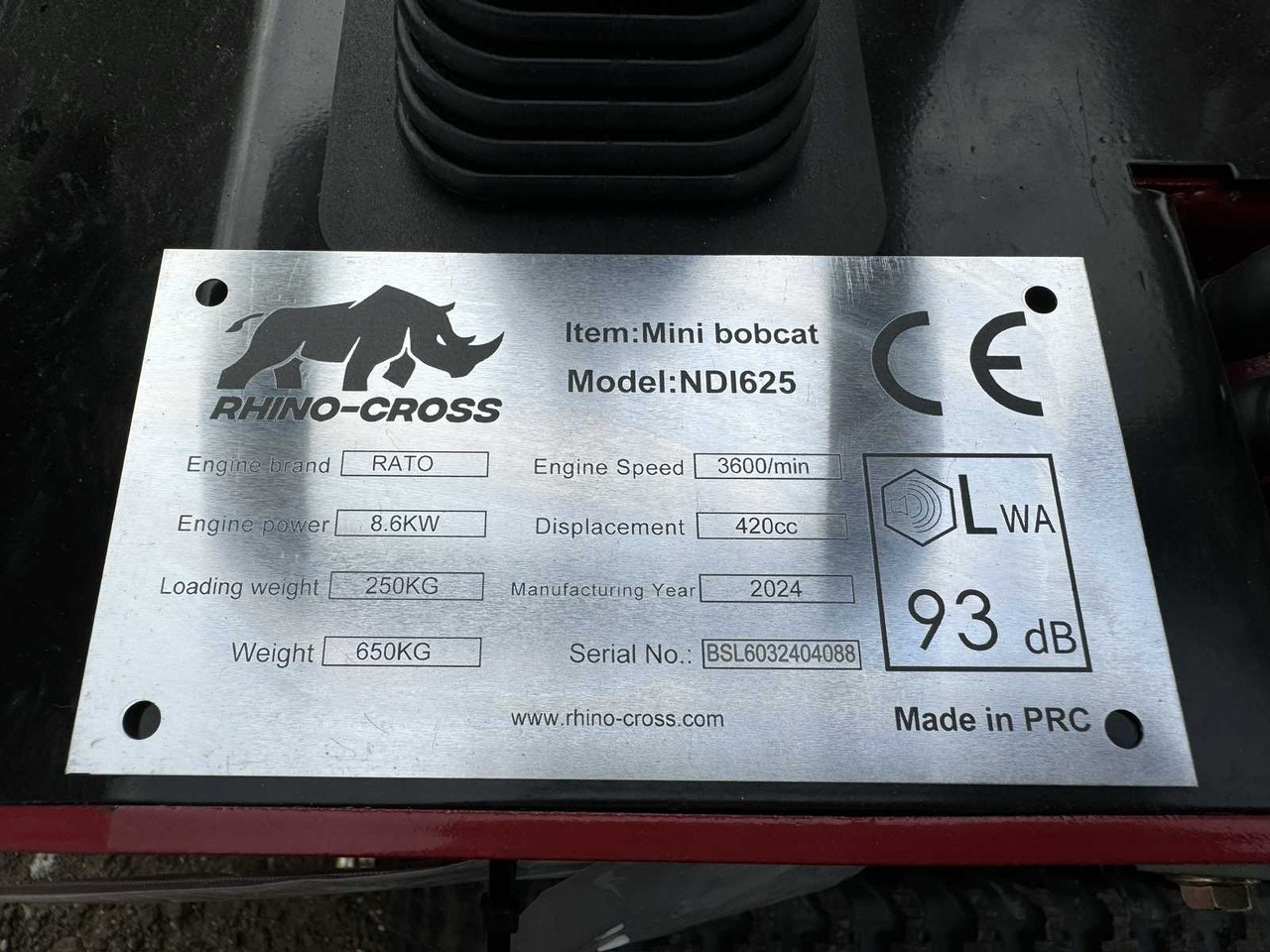 Radlader 2024 RHINO-CROSS NDI625 MINI BOBCAT