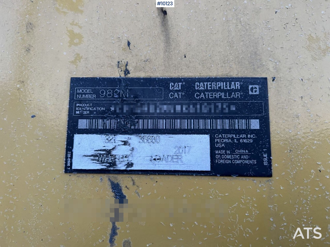 Radlader CAT 982M Hjullastare