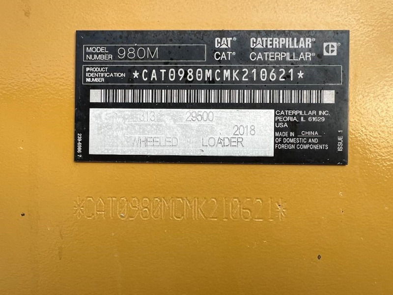 Radlader Cat 980M - DUTCH MACHINE