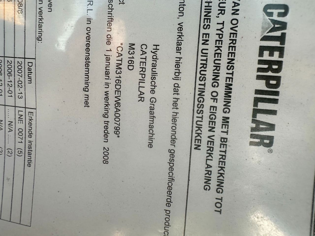 Radlader Caterpillar M316D