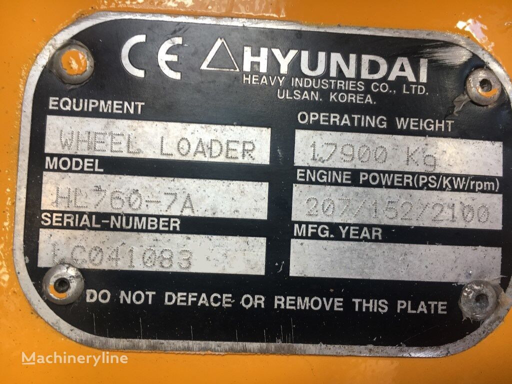 Radlader Hyundai HL760-A