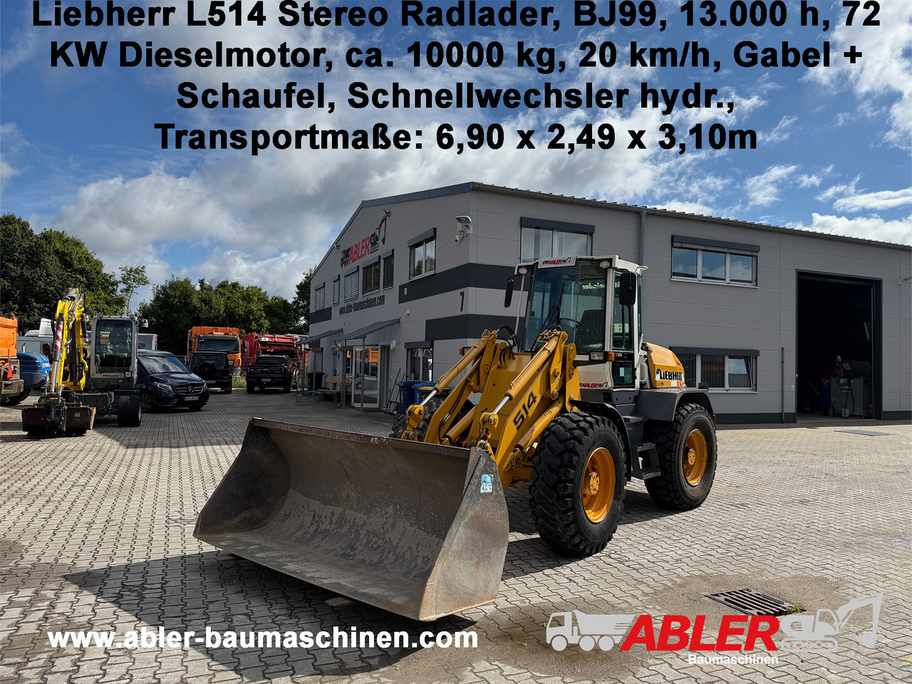 Radlader Liebherr L514 Stereo Radlader Gabel+Schaufel+SW