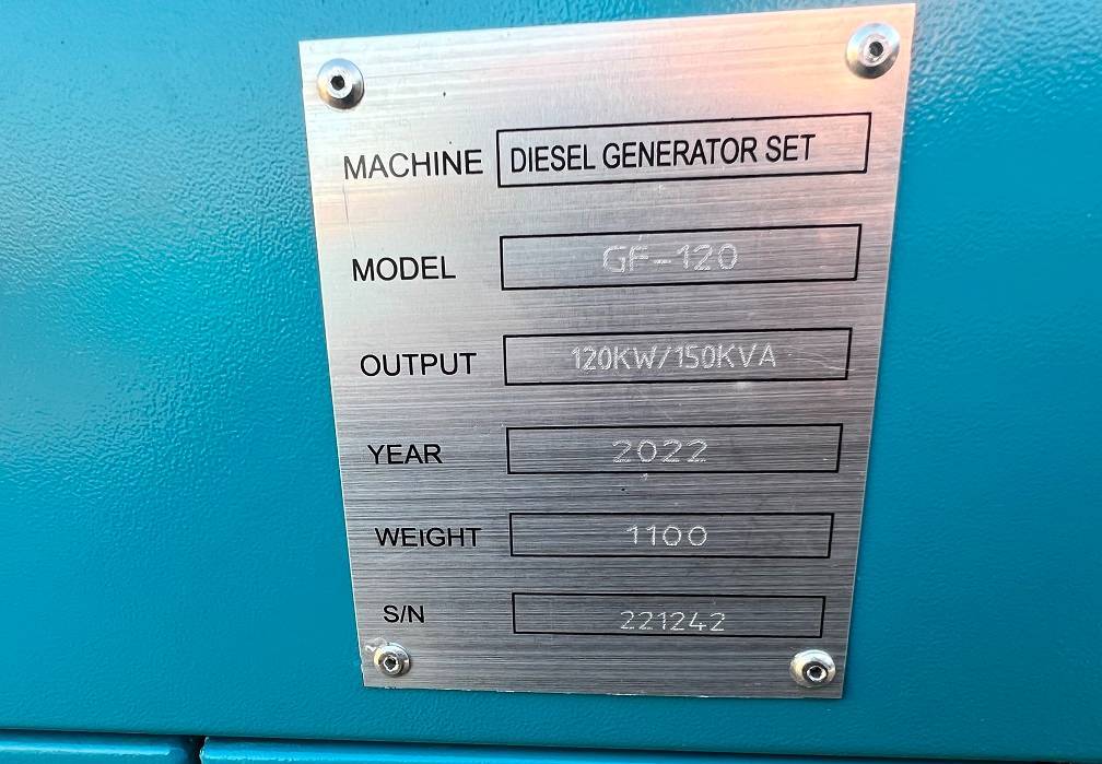 Stromgenerator Ricardo 150KVA (120KW) SILENT GENERATOR 3 PHASE 50HZ 400V: das Bild 12