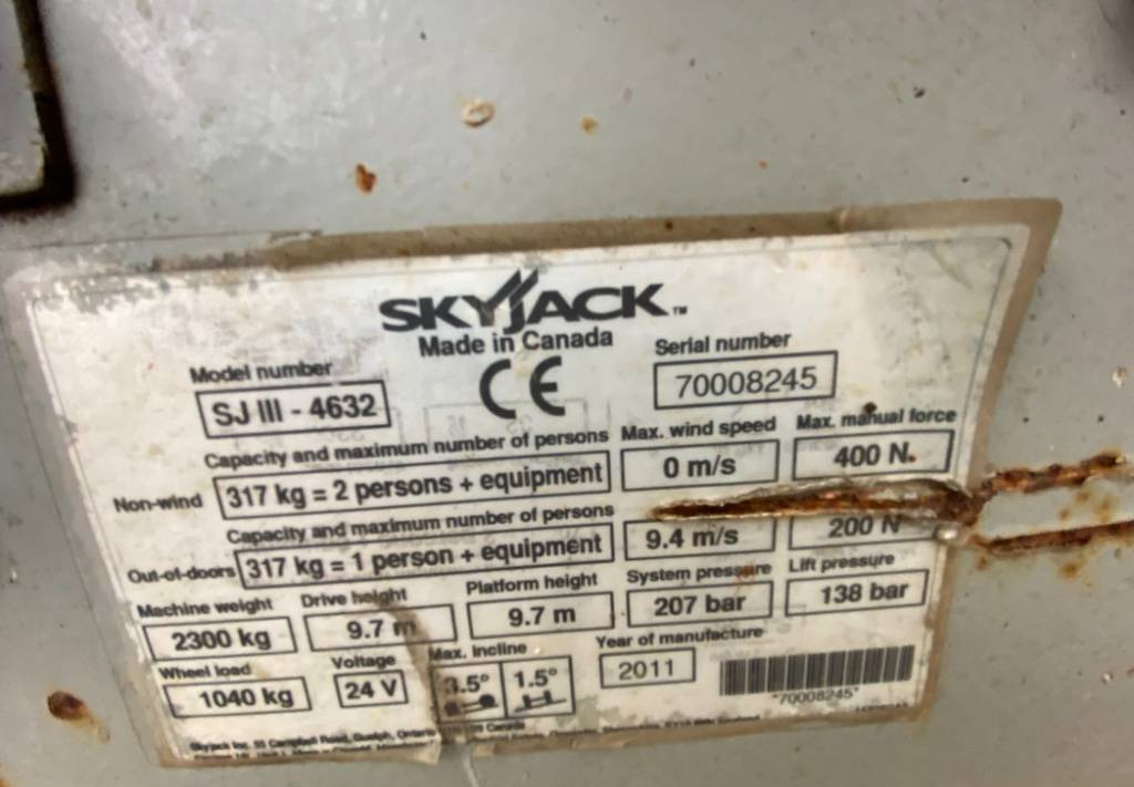Scherenbühne SkyJack SJ4632 Electric Scissor Work Lift 1170cm: das Bild 10
