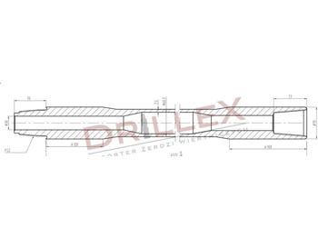 Horizontalbohrgerät Vermeer D33x44,D36x50 FS1 4,5m Drill pipes, żerdzie: das Bild 1