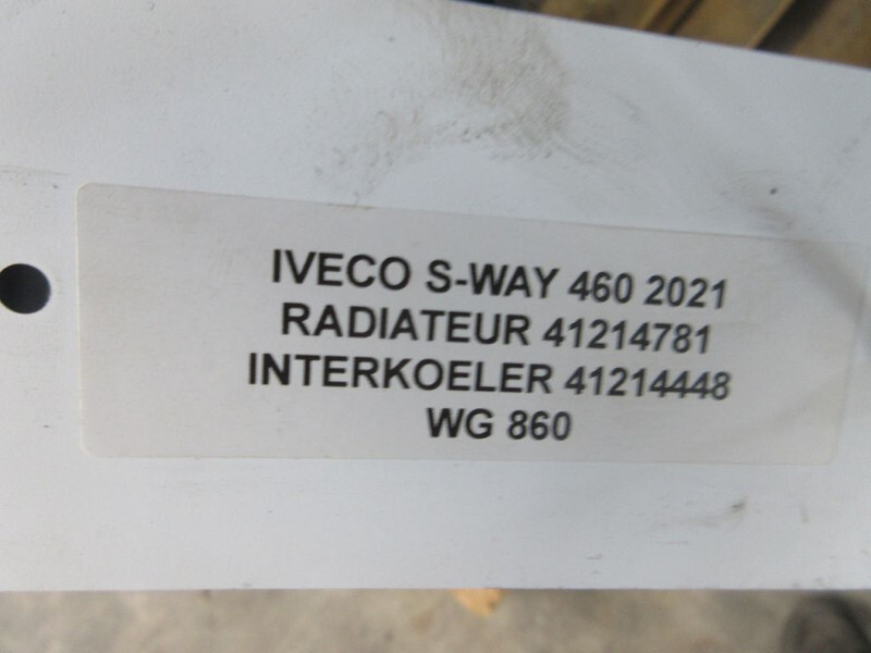 Kühler für LKW Iveco 41214781/41214448 RADIATEUR EN INTERCOOLER 440S46 S WAY EURO 6 MODEL 2021: das Bild 5