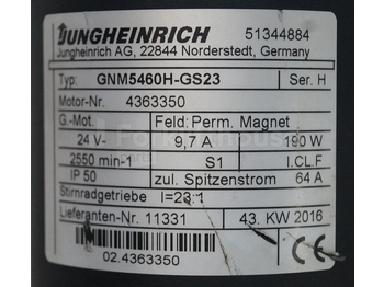 Motor für Flurförderzeug Jungheinrich 51344884 Steering motor 24V type GNM5460H-GS23 sn 4363350: das Bild 2