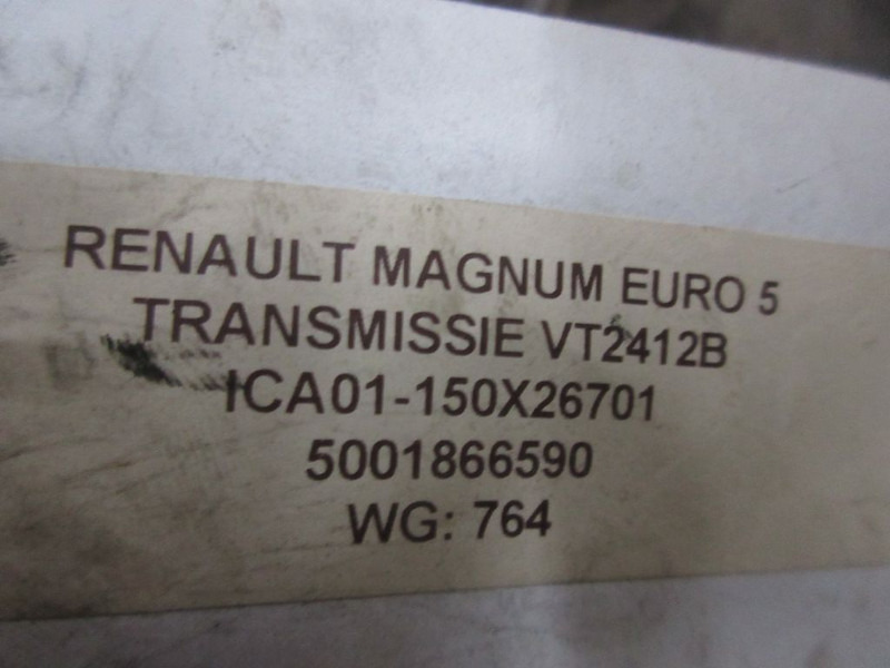 Getriebe für LKW Renault MAGNUM 5001866590 TRANSMISSIE VT2412B EURO 5: das Bild 8