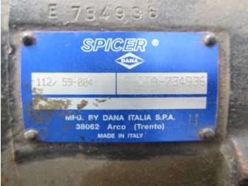 Achse und Teile für Baumaschine Spicer Dana 112/59-004 - Axle housing/Achskörper/Astrecht: das Bild 5