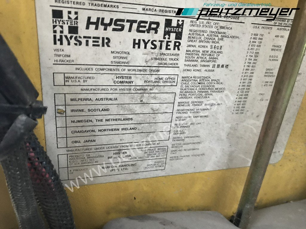 Gabelstapler HYSTER (NL) GABELSTAPLER H3-50XL-G (GAS)