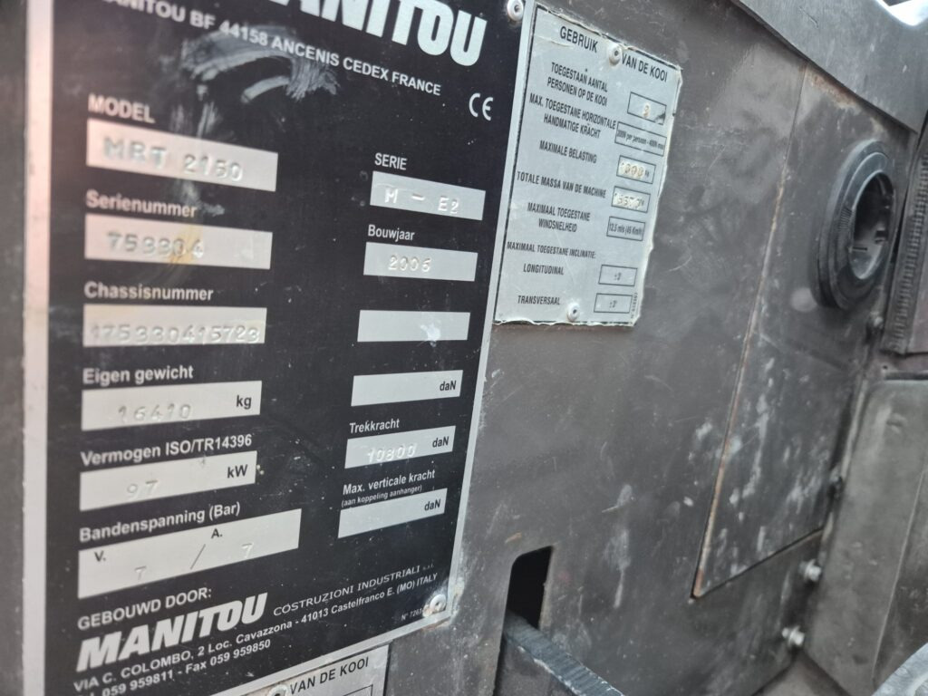 Teleskoplader MANITOU MRT 2150 M-series