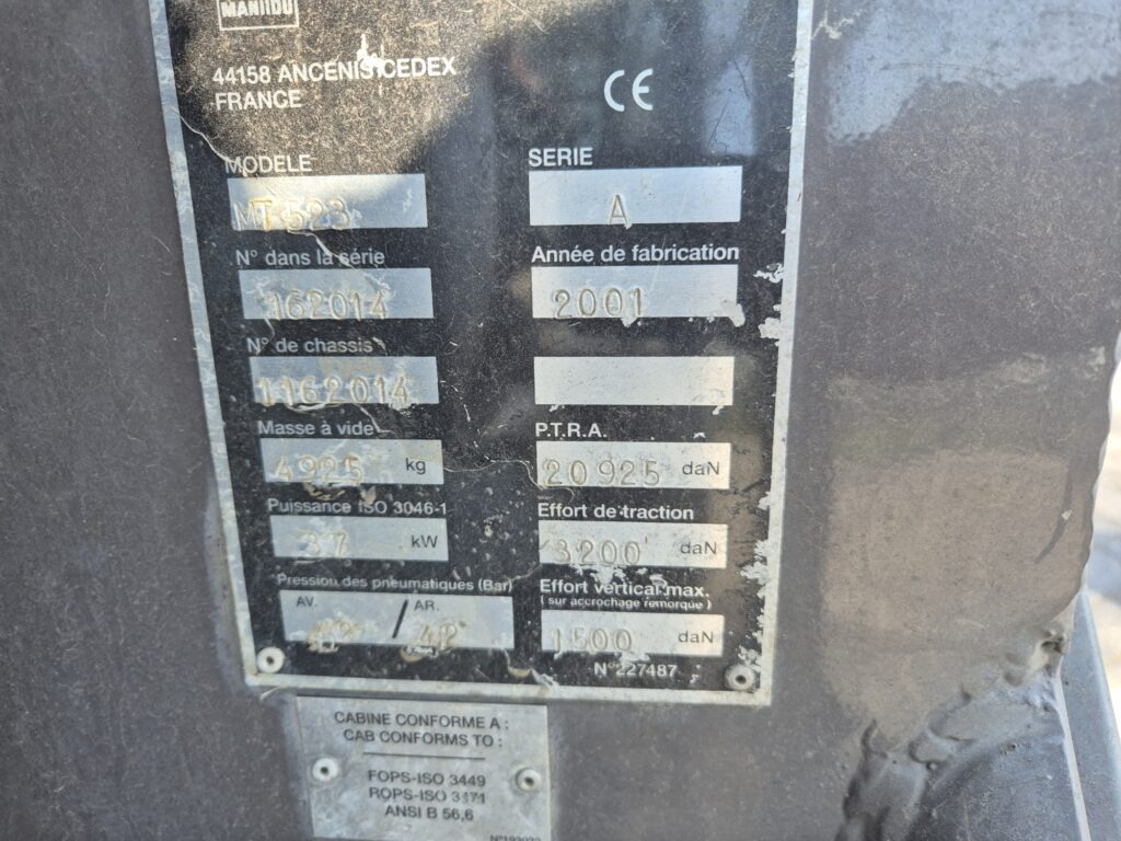 Teleskoplader MANITOU MT 523