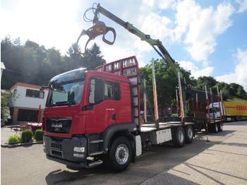 MAN TGS 26.480 6x4H-2 Hydrodr,Loglift 115Z+Zange.  - Rückewagen