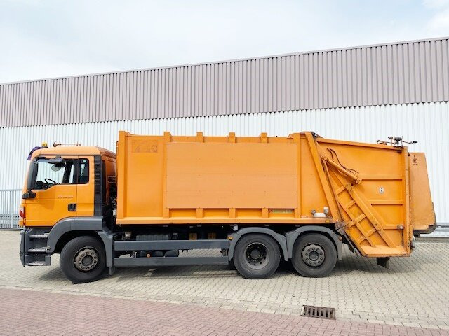 Müllwagen Für die Beförderung von Müll MAN TGS 26.320 6x2-4 BL TGS 26.320 6x2-4 BL, Lenkachse, Haller X2, Zöller-Schüttung: das Bild 15