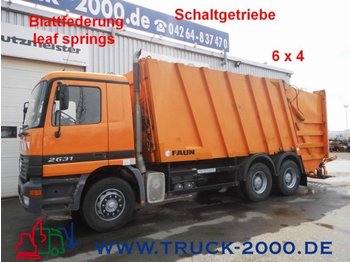 Müllwagen Für die Beförderung von Müll Mercedes-Benz 2631 Actros 6x4 Faun Variopress  Schalter/Blatt: das Bild 1
