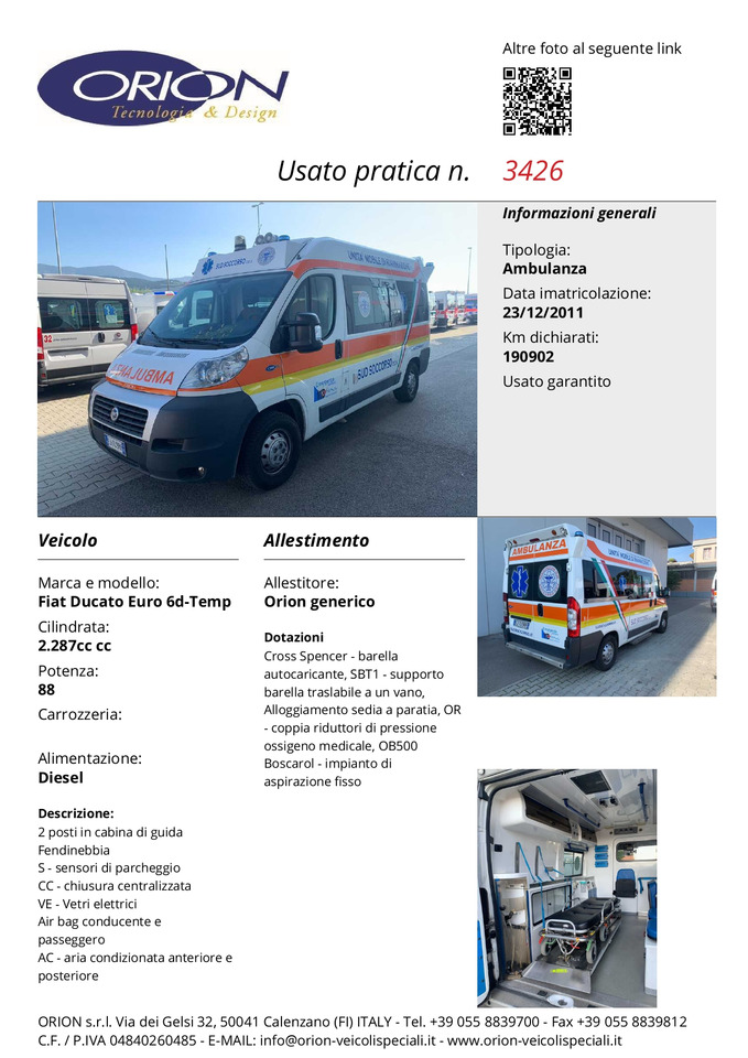 Krankenwagen ORION - ID 3426 FIAT DUCATO: das Bild 7