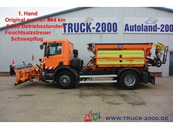 Kehrmaschine Scania G260 Winterdienst-Streuer-Schild+KehrmaschineR/L: das Bild 1