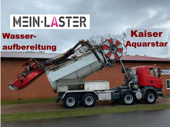 Saug-/ Spülfahrzeug Scania R 420 8x4 Kaiser Aquastar V2A Recyling ADR: das Bild 1