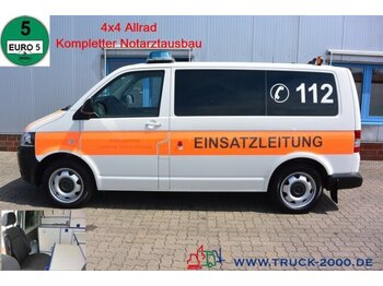 Krankenwagen Volkswagen T5 2.0 TDI 4x4 4Motion Binz Notarzt-Rettung 1.Hd: das Bild 1