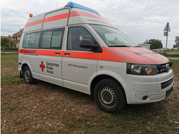 Krankenwagen Volkswagen T5 Hoch Lang KTW Rettungswagen Feuerwehr camper: das Bild 1