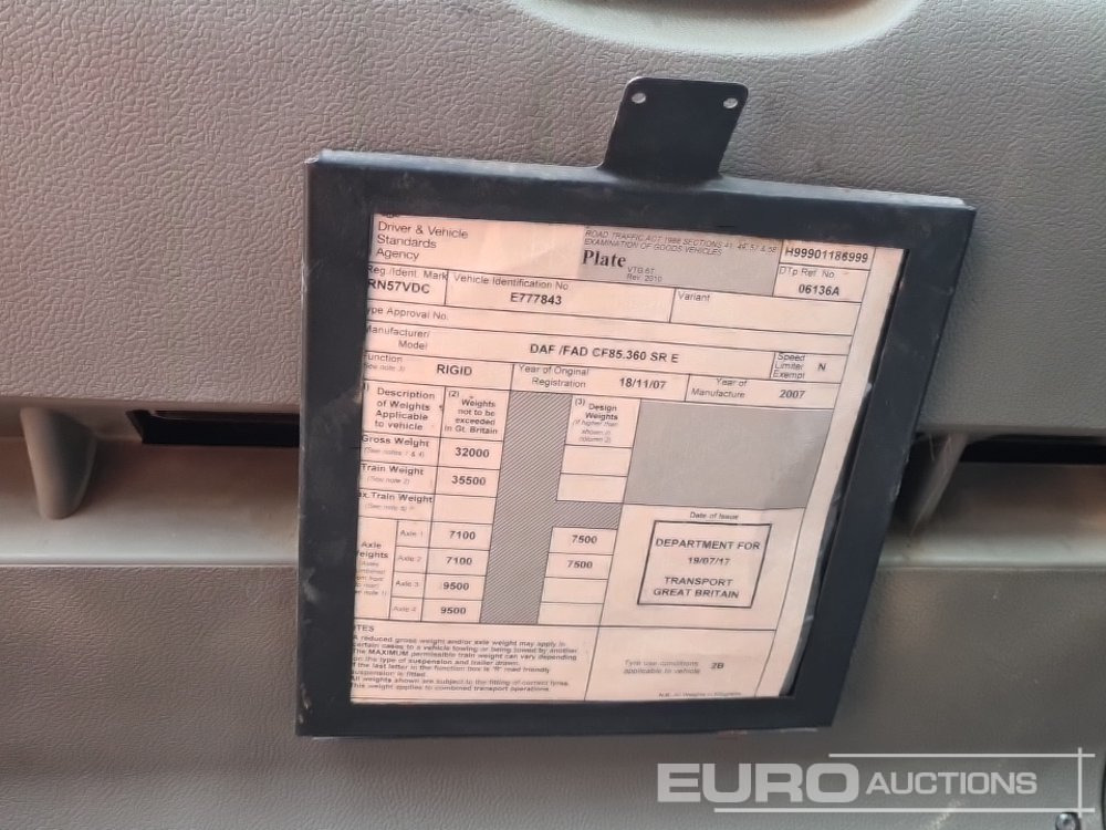 Abrollkipper 2007 DAF CF85.360
