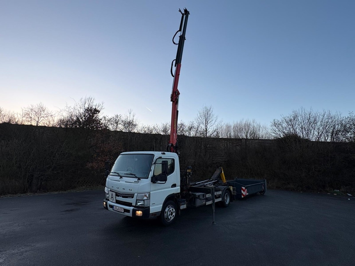 Abrollkipper FUSO FUSO 7C18 City Abrollkipper + Ladekran Palfinger
