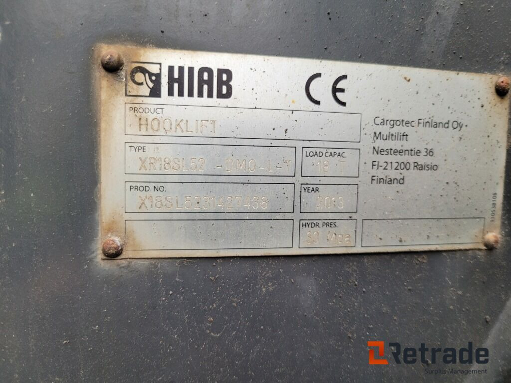 Abrollkipper Lastväxlare med flak Volvo FH460 6x2